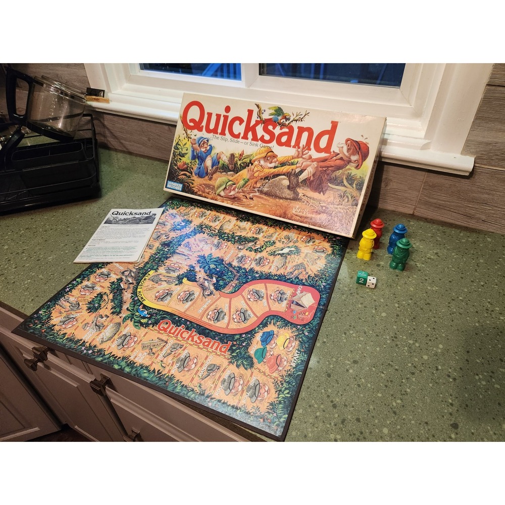 VTG Quicksand Board Game Parker Brothers 1989 Complete